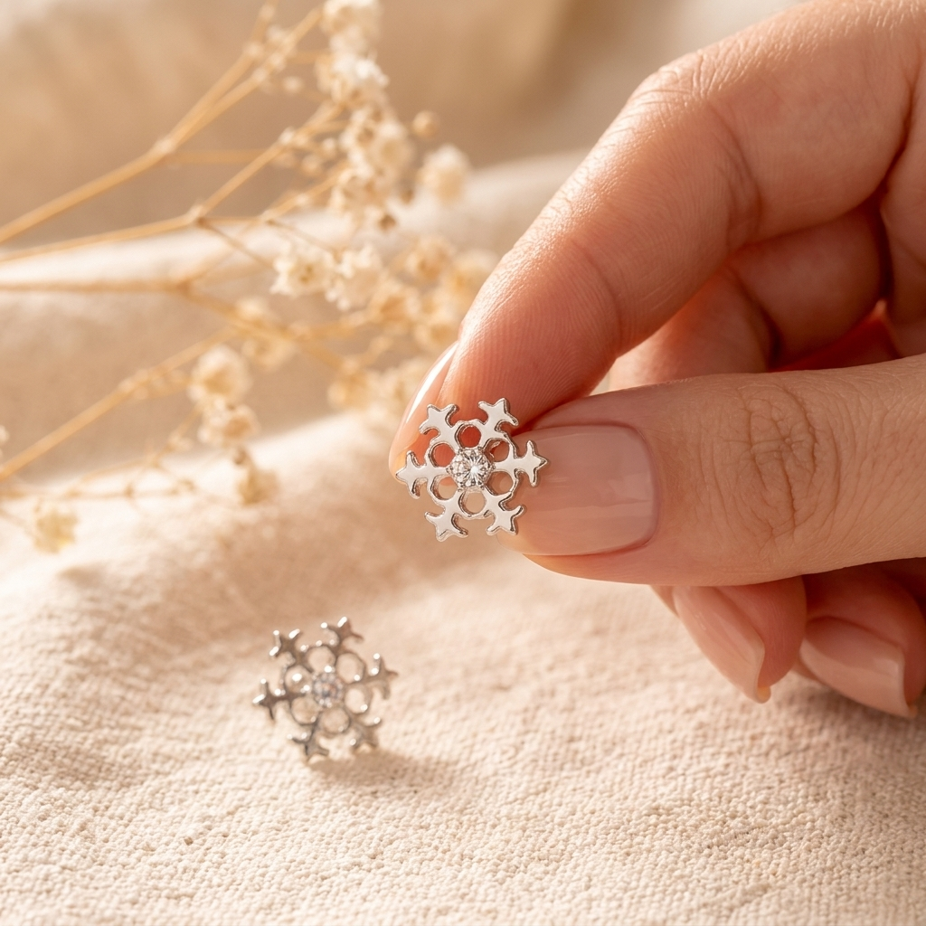 7 Days of Sparkle Silver Set – Style 4 silver earrings
