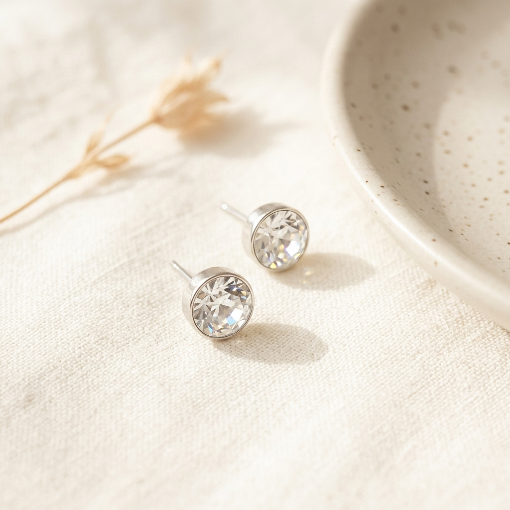 7 Days of Sparkle Silver Set – Style 7 silver earrings