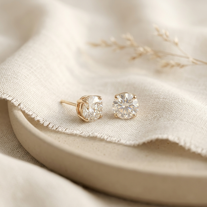 7-Day Gold Crystal Earrings Set – Style 8 gold earrings